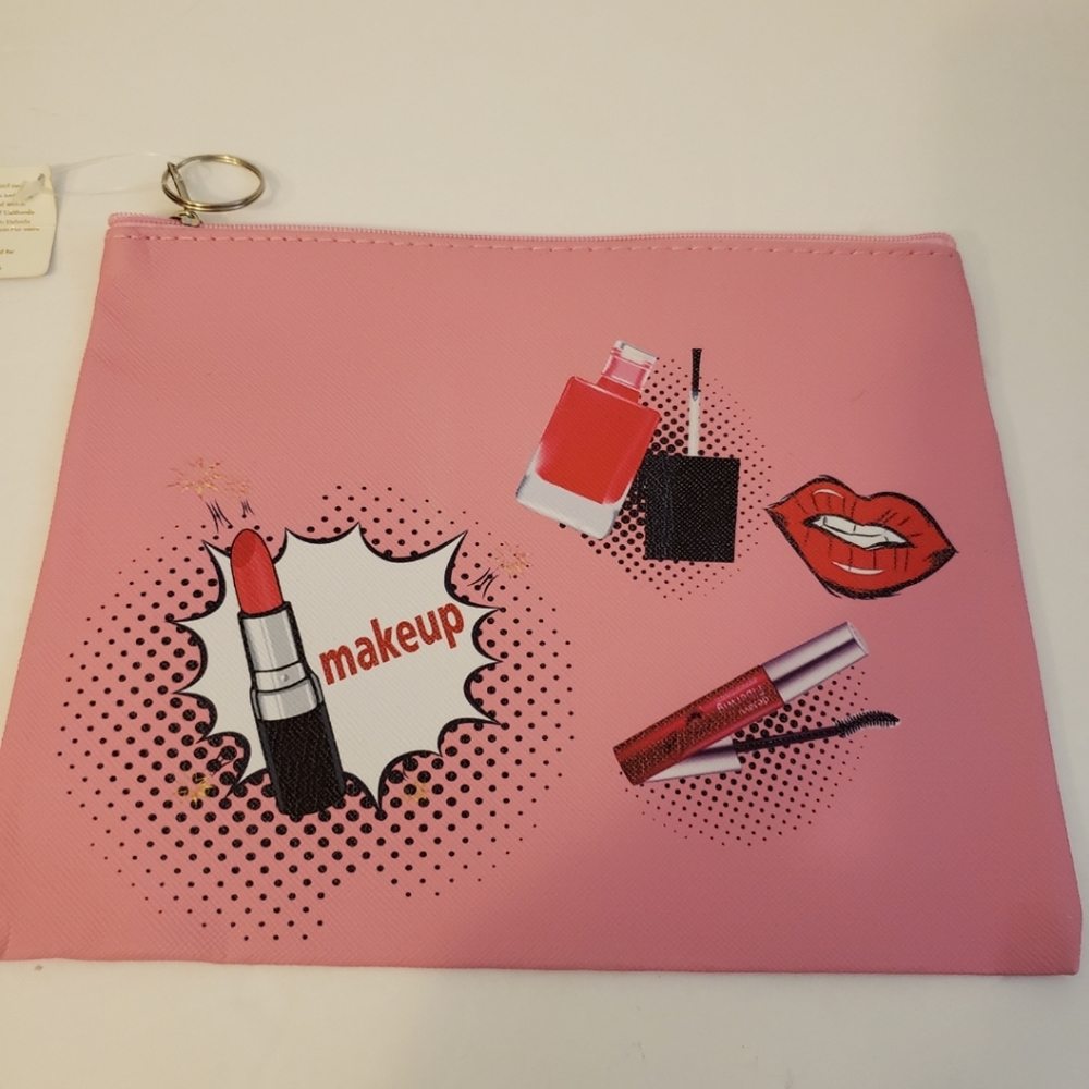 Cosmetic bags with keychain